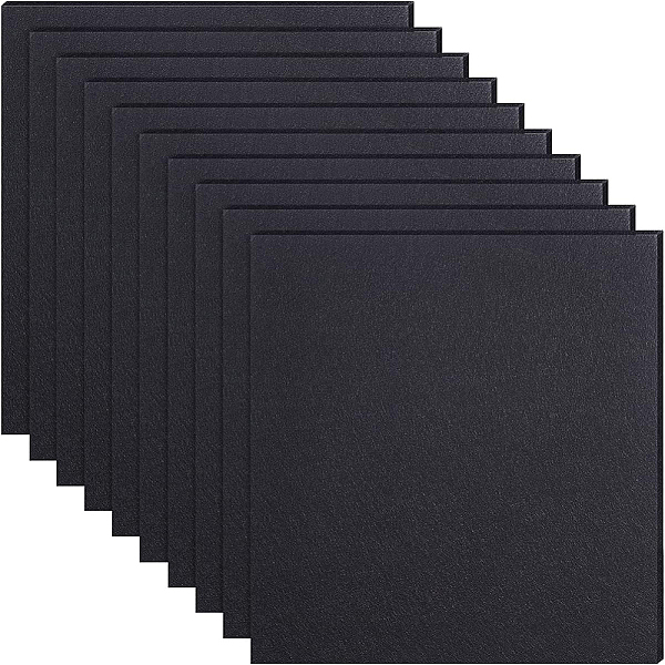 

PandaHall BENECREAT 24 Sheets 1mm Thick Nonwoven Felt Fabric, Black Soft Felt Pack Sheet for Patchwork Sewing Accessories DIY Handcraft...