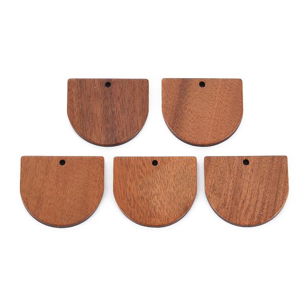 

PandaHall Natural Walnut Wood Pendants, Half Oval, Tan, 23.5x27x2.5mm, Hole: 1.8mm Wood Others Orange