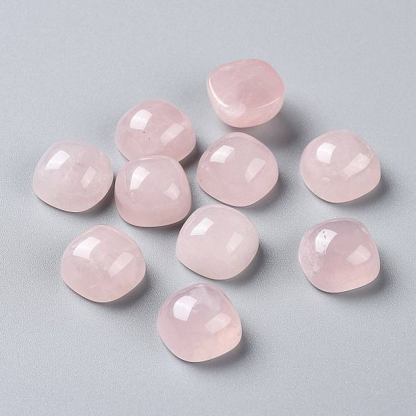 Natural Rose Quartz Cabochons Square