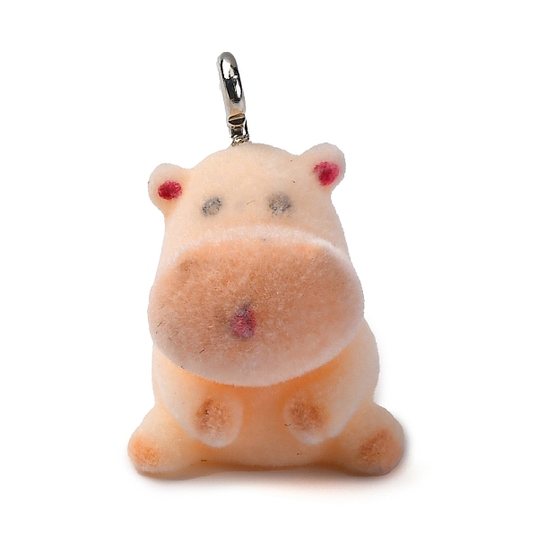 Flocky Resin Pendan… - image