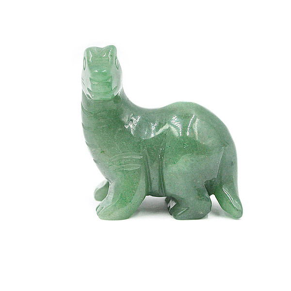 

PandaHall Natural Green Aventurine Carved Healing Dinosaur Figurines, Reiki Energy Stone Display Decorations, 50x30mm Green Aventurine...