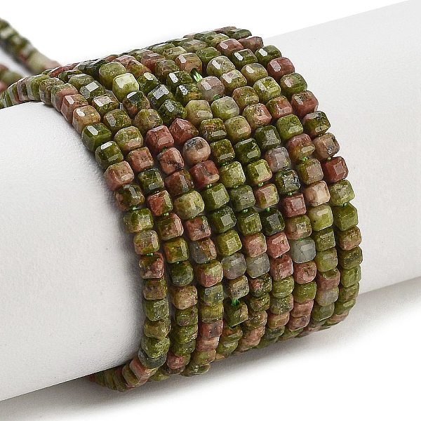 Natural Unakite Bea… - image