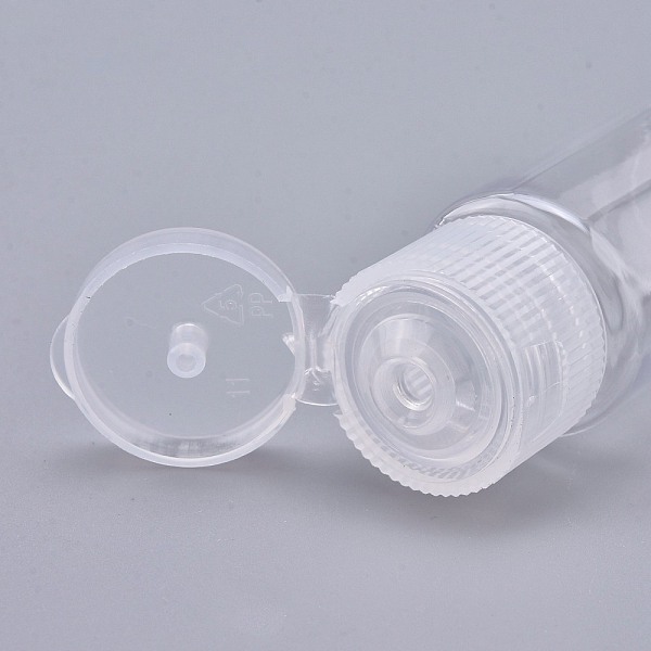 

PandaHall PET Plastic Empty Flip Cap Bottles, with White PP Plastic Lids, for Travel Liquid Cosmetic Sample Storage, White, 2.3x5.65cm...