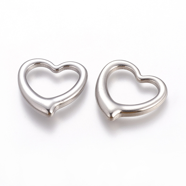 

PandaHall Handmade Valentines Day Gifts Ideas for Him 201 Stainless Steel Open Heart Pendants, Hollow, Stainless Steel Color, 24x25x4mm 201...