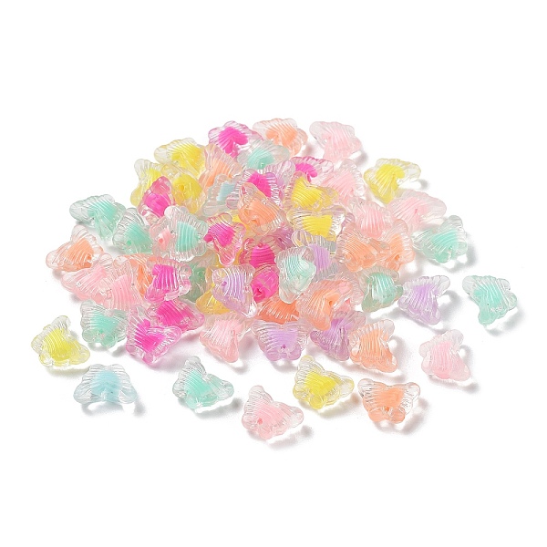 

PandaHall Transparent Acrylic Beads, Bead in Bead, Butterfly, Mixed Color, 12.5x16.5x6.5mm, Hole: 2.4mm, about 746pcs/500g Acrylic Butterfly..., Multicolor