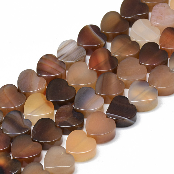 

PandaHall Natural Red Agate Bead Strands, Dyed, Heart, 10x10x5mm, Hole: 1.5mm, about 40pcs/strand, 14.5 inch Red Agate Heart