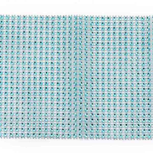 

PandaHall 24 Rows Plastic Diamond Mesh Wrap Roll, Rhinestone Crystal Ribbon, for DIY Wedding Party Favors Decorations Craft, Turquoise..., Green