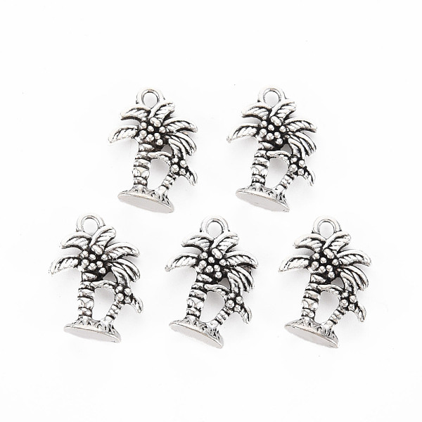 

PandaHall Tibetan Style Alloy Pendants, Cadmium Free & Lead Free, Coconut Tree, Antique Silver, 18x13x4mm, Hole: 1.8mm, about 975pcs/1000g...