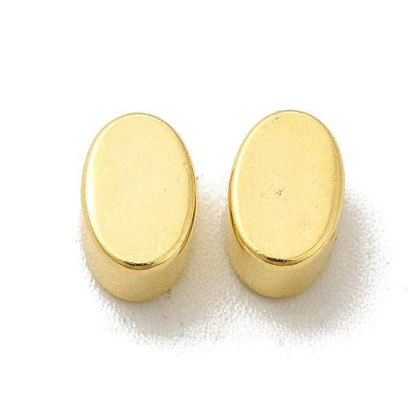 

PandaHall Brass Bead, Cadmium Free & Lead Free, Long-Lasting Plated, Oval, Real 24K Gold Plated, 6x4x3mm, Hole: 1mm Brass Oval