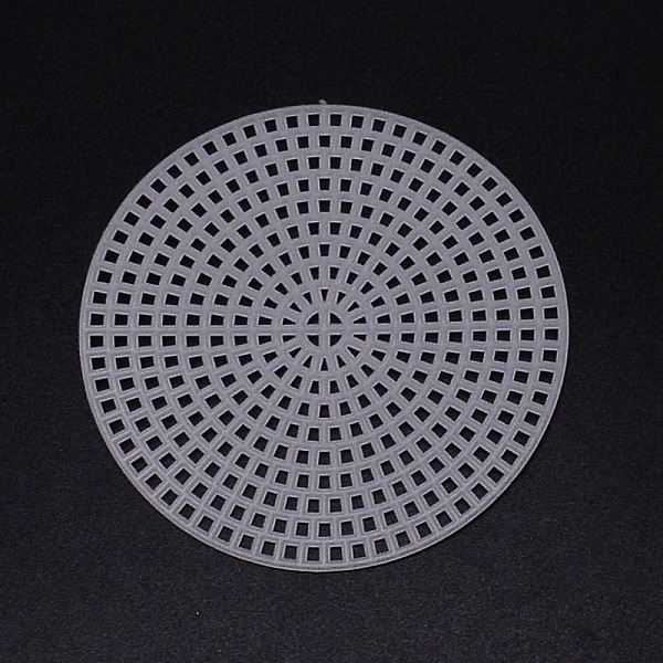 

PandaHall DIY Flat Round Plastic Mesh Sheet, for Knitting Bag Bottom Accessories, White, 7.6x0.15cm Plastic White
