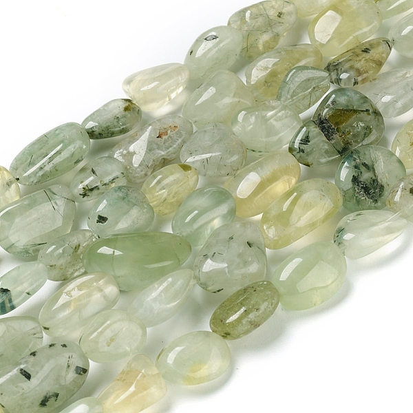 

PandaHall Natural Prehnite Beads Strands, Tumbled Stone, Nuggets, 10~18.5x7~12x5~10mm, Hole: 0.8mm, about 28pcs/strand, 15.75 inch(40cm)...