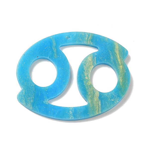 

PandaHall Acrylic Keychain Pendants, 12 Constellations, Cancer, 43x55x2.5mm, Hole: 2mm Acrylic Cancer