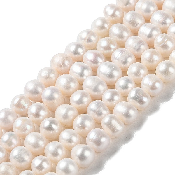 

PandaHall Natural Cultured Freshwater Pearl Beads Strands, Potato, Grade 3A+, PapayaWhip, 9~10x8~9mm, Hole: 0.7mm, about 41~42pcs/strand..., Orange