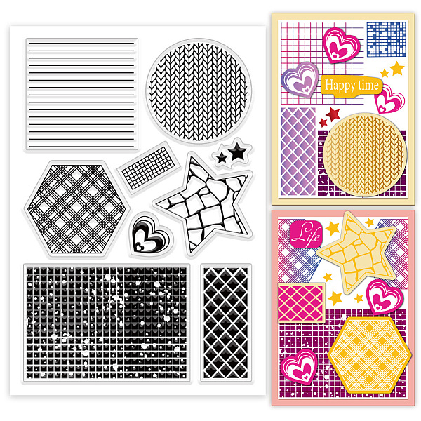 

PandaHall Custom PVC Plastic Clear Stamps, for DIY Scrapbooking, Photo Album Decorative, Cards Making, Mixed Shapes, 160x110mm Plastic Mixed...