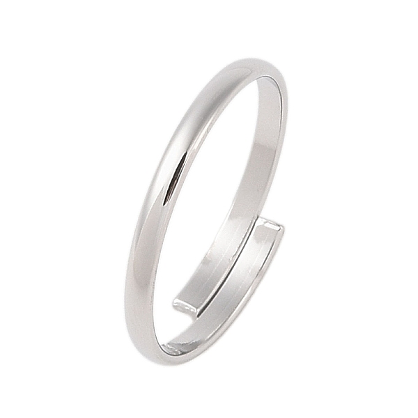 

PandaHall 304 Stainless Steel Plain Band Rings, Open Cuff Ring for Women, Stainless Steel Color, Inner Diameter: 18mm 304 Stainless Steel