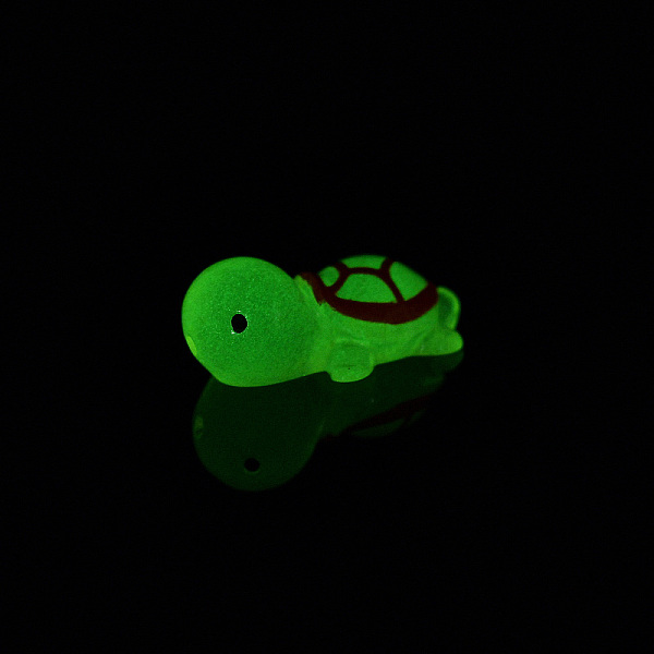 

PandaHall Luminous Translucent Resin Sea Animal Cabochons, Little Turtle, Bisque, 23x13x8.5mm Resin Turtle Orange