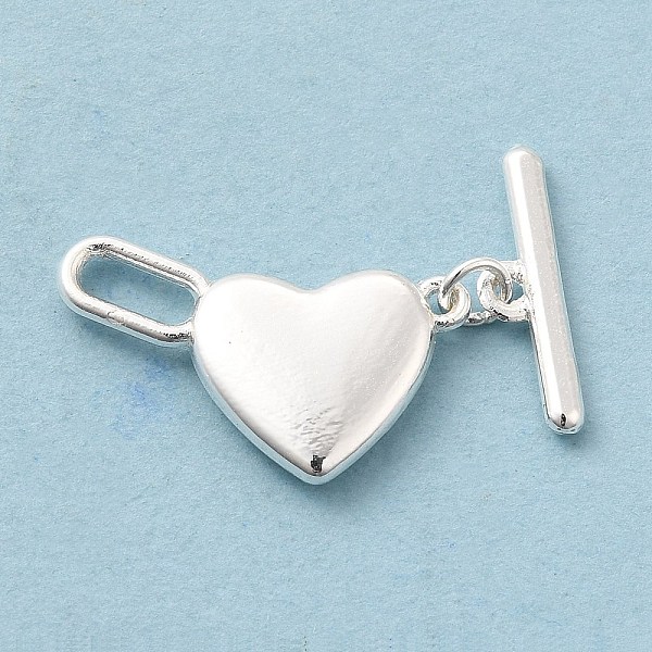 

PandaHall Alloy Toggle Clasps, Lead Free & Cadmium Free, Heart, Platinum, Heart: 20x11.3x3mm, Hole: 5.5x2mm, Bar: 15.5x4.4x2mm, Hole:1.2mm...