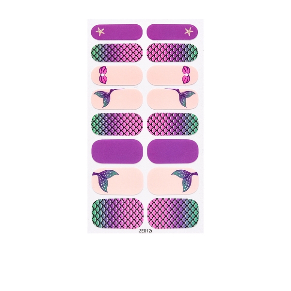 

PandaHall Nail Art Full Cover Nail Art Wrap, Glitter Powder Nail Strips, Self-Adhesive, for Women Girls DIY Nail Art Decoration, Dark Orchid...