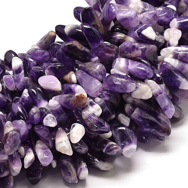 

PandaHall Natural Amethyst Nuggets Bead Strands, 14~27x5~13mm, Hole: 1mm, 16 inch Amethyst Nuggets