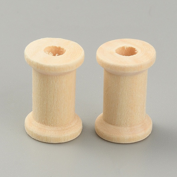 

PandaHall Wooden Empty Spools for Wire, Thread Bobbins, BurlyWood, 2.3x1.4cm Wood Orange