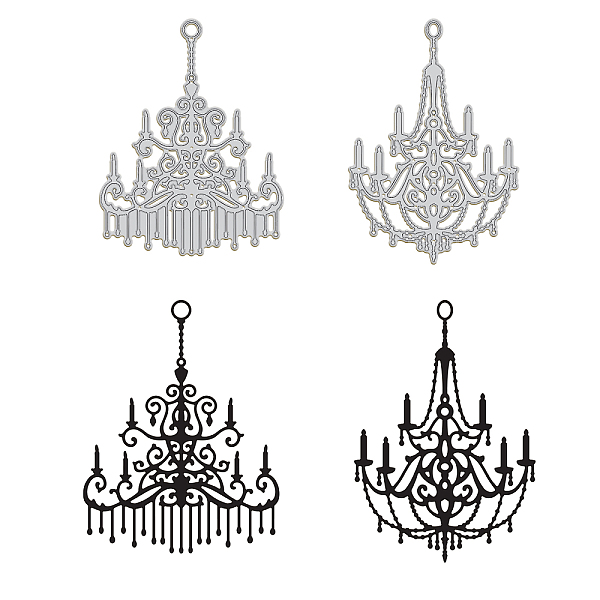 

PandaHall Chandelier Carbon Steel Cutting Dies Stencils, for DIY Scrapbooking, Photo Album, Decorative Embossing Paper Card, Stainless Steel...