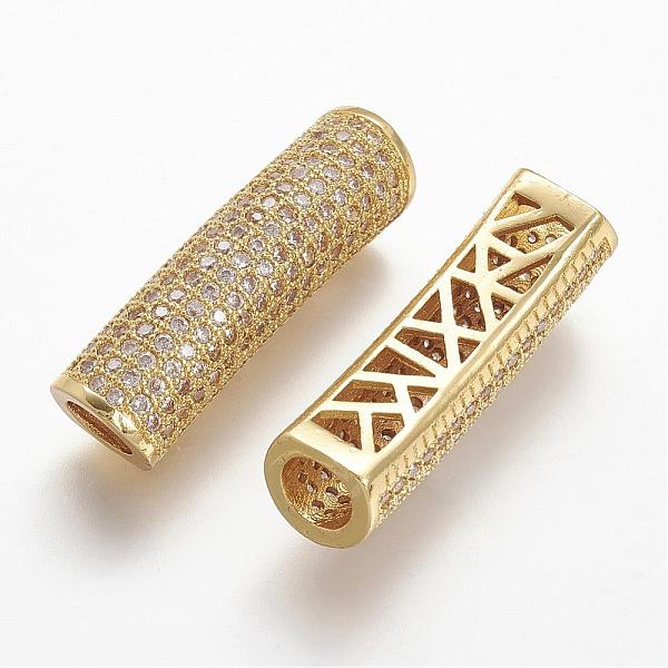 Brass Micro Pave Cu… - image