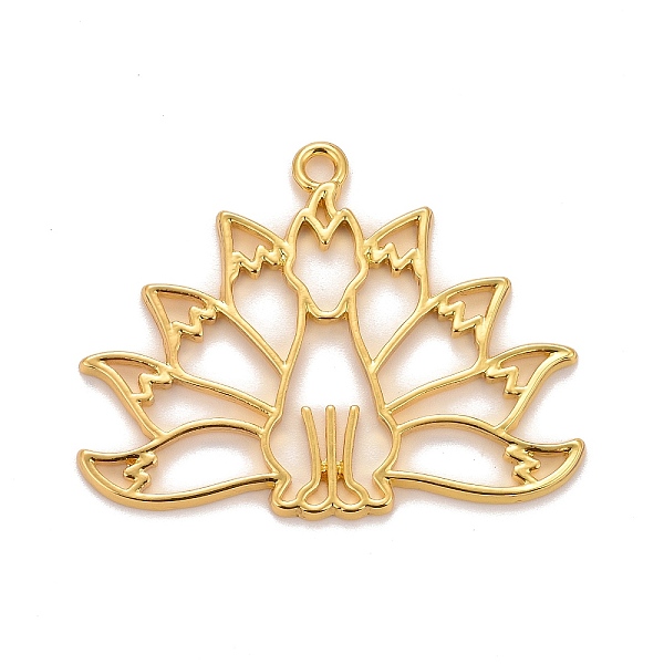 

PandaHall Alloy Open Back Bezel Big Pendants, For DIY UV Resin, Epoxy Resin, Pressed Flower Jewelry, Cadmium Free & Lead Free, Nine Tailed...
