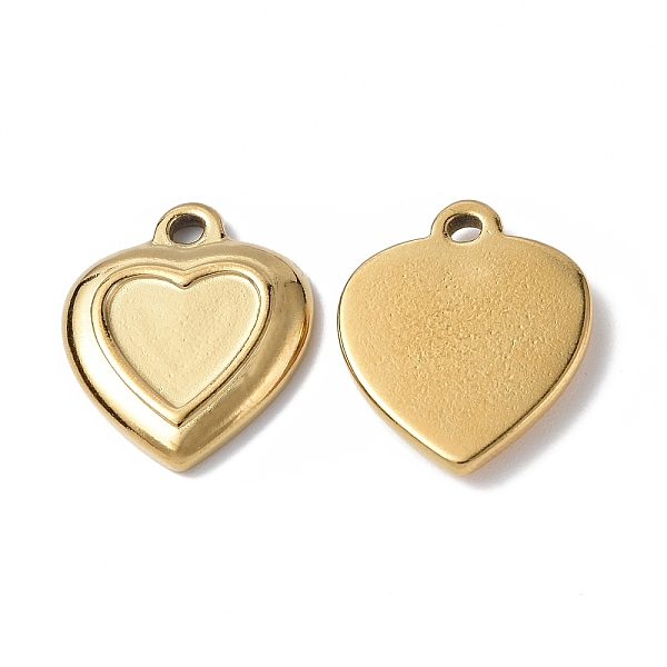 

PandaHall Ion Plating(IP) 304 Stainless Steel Pendants, Heart Charm, Real 18K Gold Plated, 18.5x15.5x2.5mm, Hole: 1.8mm 304 Stainless Steel...