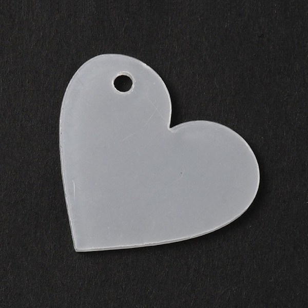 

PandaHall Transparent Acrylic Pendants, Heart, Clear, 29x28x1.8mm, Hole: 2.5mm Acrylic Heart Clear