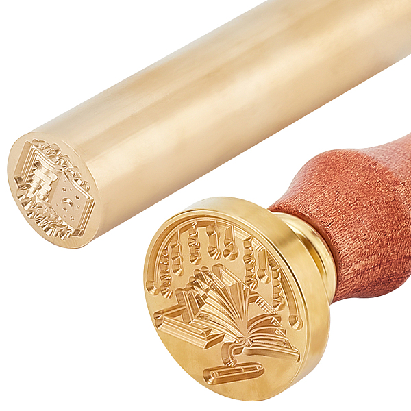 

PandaHall CRASPIRE 2PCS Wax Seal Stamp Book Stamp 25mm & 15mm Sealing Wax Stamp Moon and Stars for Graduation, School, Library Envelope...