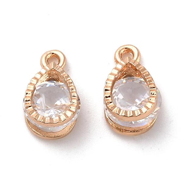 

PandaHall teardrop, Alloy Charms, with Cubic Zirconia, Light Gold, 13x8x6mm, Hole: 1mm Cubic Zirconia Teardrop