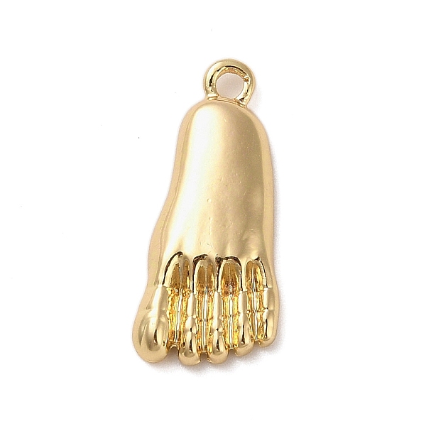 

PandaHall Alloy Pendants, Foot, 25.5x11x2mm, Hole: 2mm Alloy Body