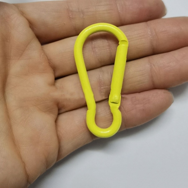 Spray Painted Iron Rock Climbing Carabiners
