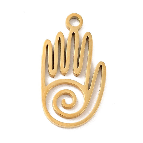 

PandaHall 201 Stainless Steel Pendants, Palm, Golden, 19x10x1mm, Hole: 1.6mm 201 Stainless Steel Others