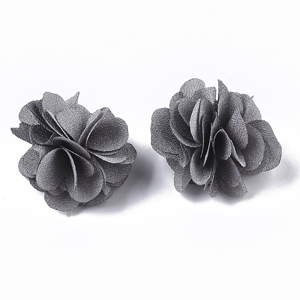 

PandaHall Polyester Fabric Flowers, for DIY Headbands Flower Accessories Wedding Hair Accessories for Girls Women, Gray, 34mm Cloth Flower...