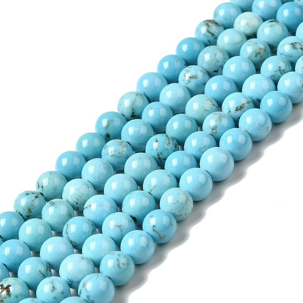

PandaHall Dyed & Heated Natural Magnesite Beads Strands, Round, 6mm, Hole: 0.7mm, about 62pcs/strand, 14.96 inch(38cm) Magnesite Round