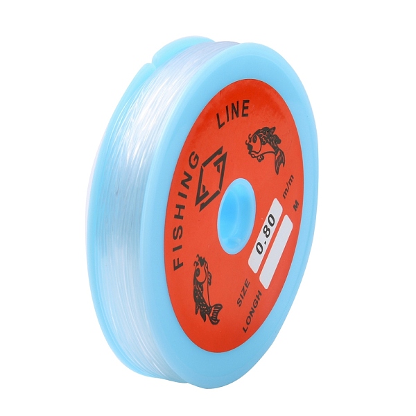 

PandaHall Transparent Fishing Thread Nylon Wire, Clear, 0.8mm, about 32.8 yards(30m)/roll Nylon Clear