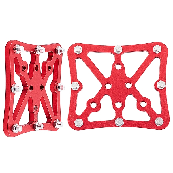 

PandaHall Bicycle Aluminum Alloy Flat Self Locking Pedal, Rectangle, Red, 75x65mm Aluminum Alloy Rectangle Red