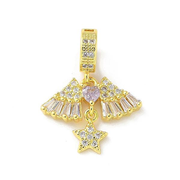 Brass Micro Pave Cl… - image