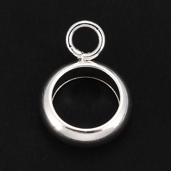 

PandaHall 201 Stainless Steel Tube Bails, Loop Bails, Ring, Silver, 10x7x2.5mm, Hole: 2mm, 5mm Inner Diameter 201 Stainless Steel Ring