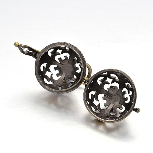 

PandaHall Round Brass Hollow Cage Pendants, For Chime Ball Pendant Necklaces Making, Lead Free & Cadmium Free, Brushed Antique Bronze...