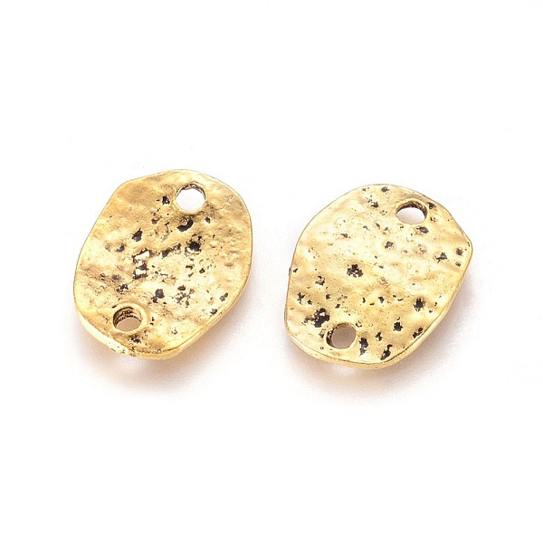 

PandaHall Alloy Findings, Pendant Links connectors, Oval, Lead Free and Nickel Free, Antique Golden, 20x15x1.5mm, hole: 2.5mm Alloy Oval