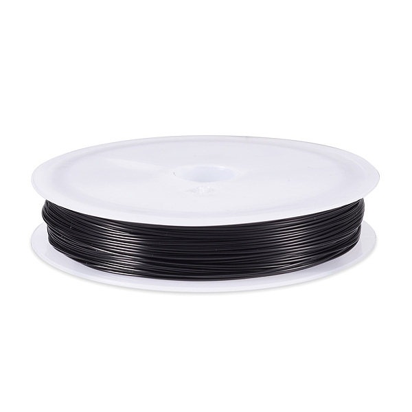 

PandaHall Copper Jewelry Wire, Round, Black, 24 Gauge, 0.5mm, about 75.46 Feet(23m)/Roll Copper Round Black