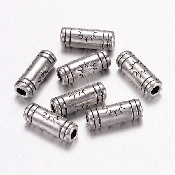 

PandaHall Tibetan Style Alloy Tube Beads, Lead Free & Nickel Free & Cadmium Free, Antique Silver, about 3.5mm wide, 9.5mm long, hole: 2mm...