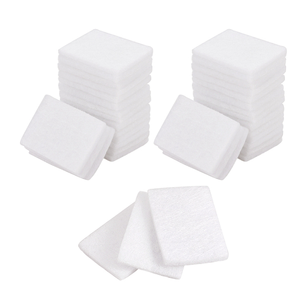 

PandaHall Fibre Perfume Pads, Essential Oils Diffuser Locket Pads, Rectangle, White, 30x22x3mm Fibre White