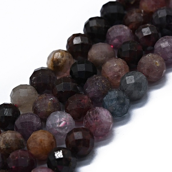 

PandaHall Natural Spinel Beads Strands, Faceted(64 Facets), Round, Colorful, 7mm, Hole: 0.8mm, about 58~59pcs/strand, 15.35 inch(39cm)...
