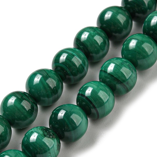 

PandaHall Natural Malachite Beads Strands, Round, 8mm, Hole: 1mm, about 50pcs/strand, 15.7 inch Malachite Round