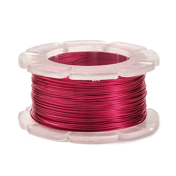PandaHall Round Copper Craft Wire, for Jewelry Making, Long-Lasting Plated, Crimson, 24 Gauge, 0.5mm, about 39.37 Feet(12m)/roll. Copper...