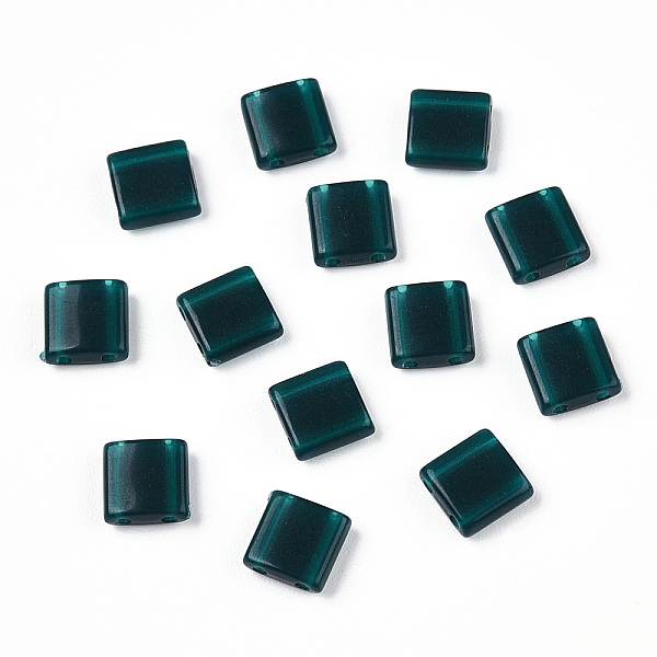 

PandaHall Opaque Acrylic Slide Charms, Square, Teal, 5.2x5.2x2mm, Hole: 0.8mm. Acrylic Square Cyan