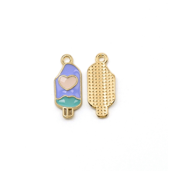 

PandaHall Alloy Enamel Pendants, Ice-Lolly, Cornflower Blue, 20.4x8.3x2mm, Hole: 1.6mm Alloy+Enamel Others